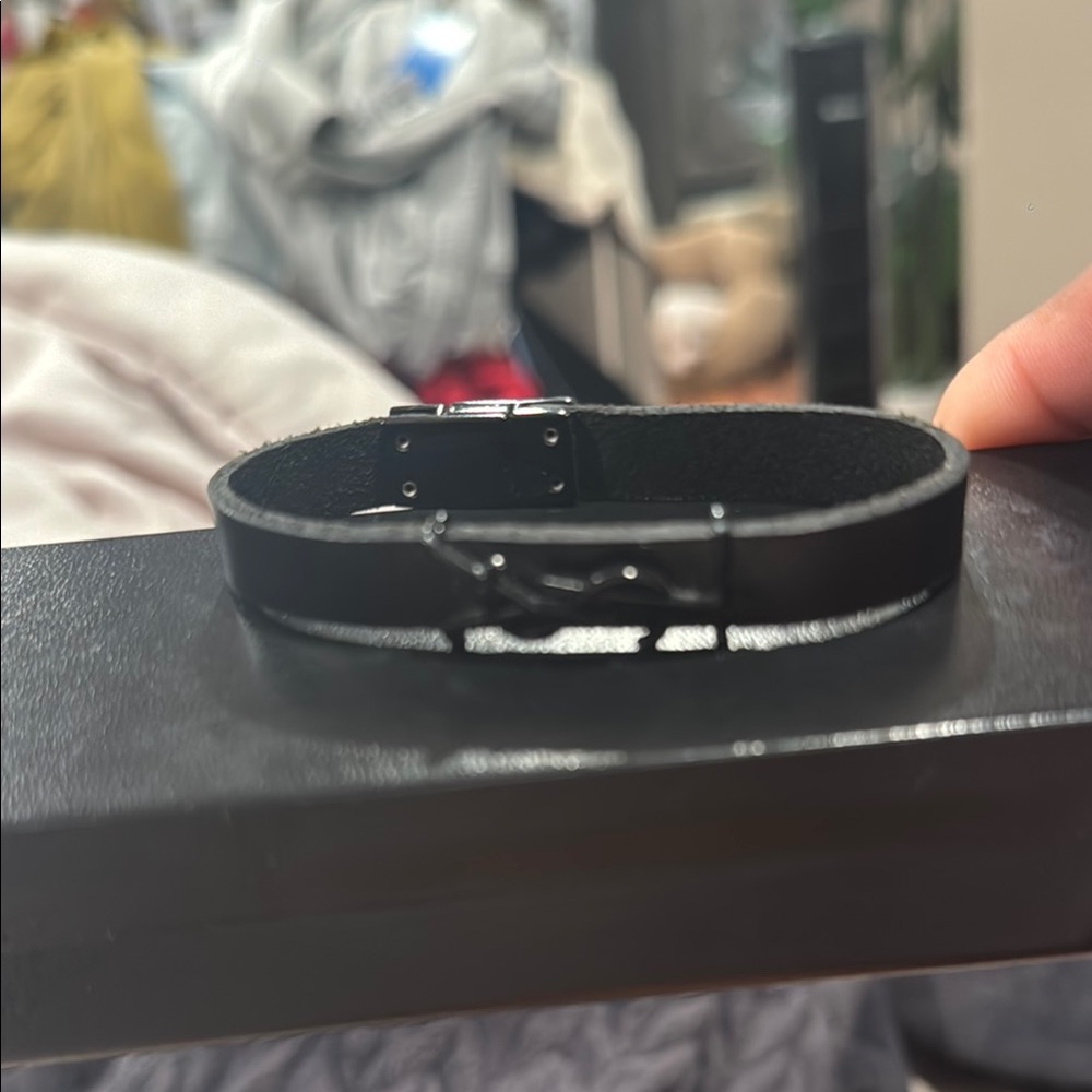 Yves Saint Laurent Black Jewelry Bracelet gently worn no dust bag authentic